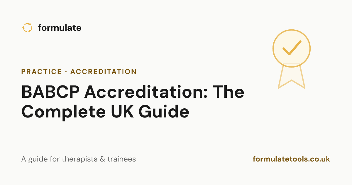 Cover image for BABCP Accreditation: The Complete UK Guide